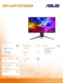 Monitor ROG Swift PG27AQDM GAMING BK/0.03MS/EU