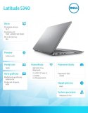 Notebook Latitude 5340 Win11Pro i5-1345U/16GB/512GB SSD/13.3 FHD/Integrated/FgrPr&SmtCd/FHD/IR Cam/Mic/WLAN+BT/Backlit Kb/3 Cell