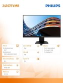 Monitor 23.8 243S7EYMB IPS DP Pivot Głośniki