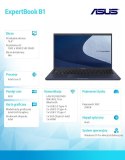 Notebook ExpertBook B1500CEAE-EJ2961XA i3-1115G4 8GB/256GB/UHD/15.6/W11P EDU, 36 miesięcy NBD