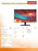 Monitor 27 ThinkVision P27q-20 LCD 61EAGAT6EU