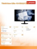 Monitor 28 ThinkVision S28u-10 LED Backlit LCD 61E6GAT2EU