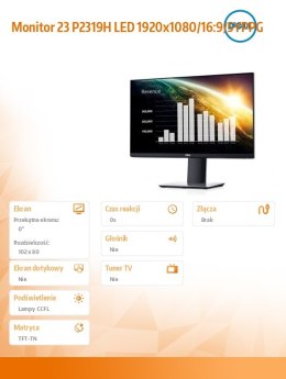 Monitor P2319H 23 cale LED 1920x1080/16:9/5YPPG