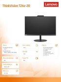 Monitor 23.8 ThinkVision T24v-20 WLED LCD 61FCMAT6EU