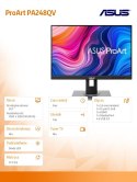 Monitor 24.1 cala PA248QV IPS HDMI DP VGA 4xUSB3.0 PIVOT Głośnik