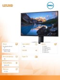 Monitor U2520D 25 cali IPS LED QHD/HDMI/DP/USB-C/5Y PPG