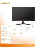 Monitor 24G2AE 23.8cala IPS 144Hz HDMIx2 DP Głośniki