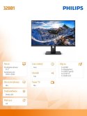 Monitor 328B1 31.5 cala VA 4K HDMIx2 DP Pivot