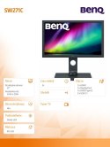 Monitor 27 SW271C LED 5ms/QHD/IPS/HDMI/DP/USB