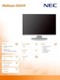 Monitor Multisync EA241F IPS DP HDMI Biały