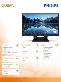 Monitor 23.8 cali 242B9TL IPS Touch DVI HDMI DP