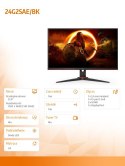 Monitor 24G2SAE 23.8 165Hz VA HDMIx2 DP Głośniki