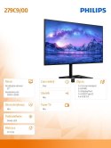 Monitor 279C9 27 IPS 4K HDMIx2 DP USB-C Pivot