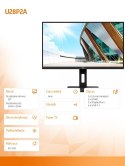 Monitor U28P2A 28 IPS 4K HDMIx2 DP Pivot Glosniki