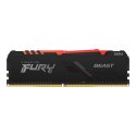 Kingston FURY DDR4 16GB (1x16GB) 3200MHz CL16 Beast Black RGB