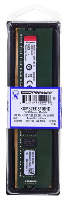 KINGSTON 16GB DDR4 ECC 3200MHz KSM32ED8/16HD