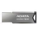 Pendrive ADATA UV250 AUV250-16G-RBK (16GB; USB 2.0; kolor srebrny)