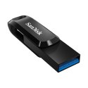 Pendrive SanDisk Ultra Dual GO SDDDC3-064G-G46 (64GB; USB 3.0, USB-C; kolor czarny)