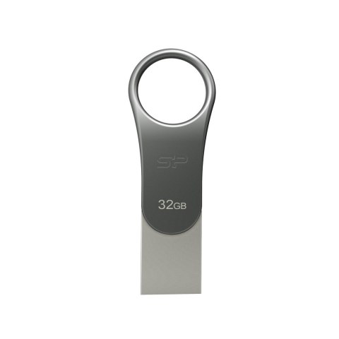 Pendrive Silicon Power Mobile C80 32GB Dual USB 3.1/Type-C Silver (SP032GBUC3C80V1S)