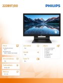 Monitor 222B9T 21.5 LED Touch DVI HDMI DP USB Głośniki