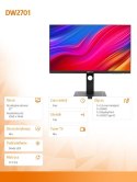 Monitor DW2701 23.8 cala USB-C WQHD czarny