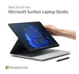 Surface Laptop Studio Win10Pro i7-11370H/16GB/512GB/RTX3050Ti 4GB/14.4 cala Commercial Platinum ABR-00034
