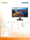 Monitor 275B1 27 IPS DVI HDMI DP Pivot