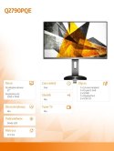 Monitor Q2790PQE 27 IPS HDMIx2 DP USB Pivot