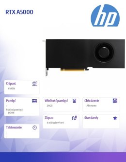 Karta graficzna NVIDIA RTX A5000 24GB 4DP GFX 20X23AA