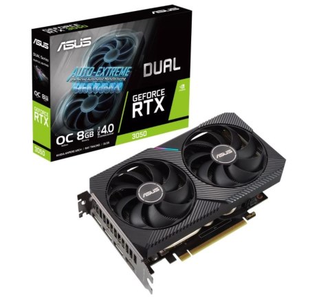 Karta graficzna GeForce RTX 3050 DUAL OC 8GB GDDR6 128bit 3DP/HDMI