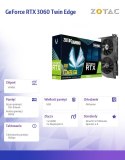 Karta graficzna GeForce RTX 3060 Twin Edge 8GB GDDR6 128bit 3DP/HDMI