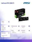 Karta graficzna GeForce RTX 3060 Ti VENTUS 3X OC 8GB GDDR6X 256bit