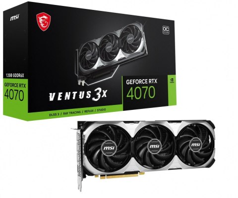 Karta graficzna GeForce RTX 4070 VENTUS 3X 12G OC GDDRX6 192bit 3DP