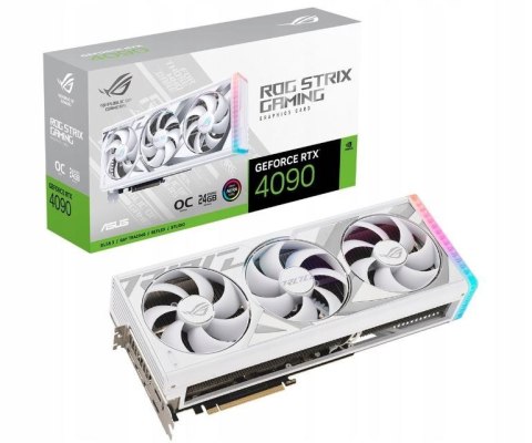 Karta graficzna GeForce RTX 4090 ROG STRIX WHITE OC 24GB GDDR6X 384bit