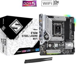 Płyta główna B760M STEEL LEGEND WIFI s1700 4DDR5 DP/HDMI mATX