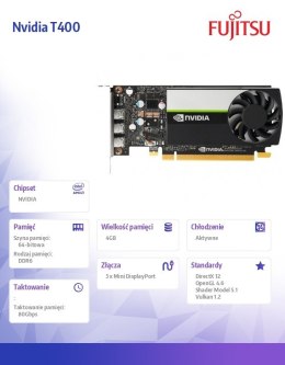 Karta graficzna Nvidia T400 4GB FPCGP422GP