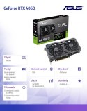 Karta graficzna GeForce RTX 4060 Dual OC 8GB GDDR6 128bit 3DP/HDMI