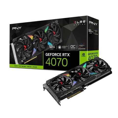 Karta graficzna GeForce RTX 4070 12GB XLR8 VERTO OC DLSS 3 VCG407012TFXXPB1-O