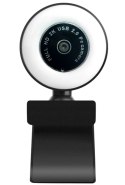 DUXO KAMERA INTERNETOWA 1080P USB Z MIKROFONEM, OŚWIETLENIE SELFIE-RING WEBCAM-Q20