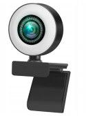 DUXO KAMERA INTERNETOWA 1080P USB Z MIKROFONEM, OŚWIETLENIE SELFIE-RING WEBCAM-Q20