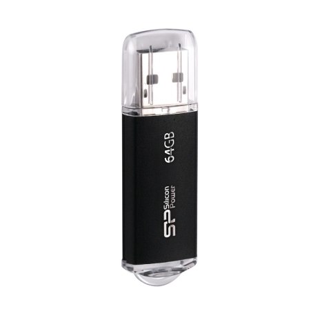 Pendrive Silicon Power Ultima II M01 64GB USB 2.0 kolor czarny ALU (SP064GBUF2M01V1K)