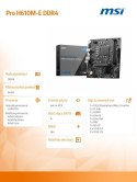 Płyta główna PRO H610M-E s1700 DDR4 HDMI M.2 mATX