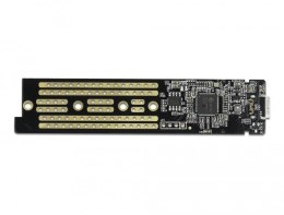 Obudowa zewnętrzna dla M.2 NVME PCIe SSD z USB Type-C żeńskim Przezroczysta