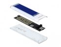 Obudowa zewnętrzna dla M.2 NVME PCIe SSD z USB Type-C żeńskim Przezroczysta