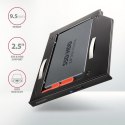 RSS-CD09 Ramka na 2,5" SSD-HDD do gniazda DVD, 9.5mm LED aluminium