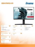 Zestaw monitor 23.8 cala GB2470HSU-B1 0,8ms,HDMI,DP,IPS,PIVOT,FreeSync,USB + głośnik bezprzewodowy Muvo Play Creative czarny