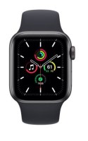 Apple Watch SE GPS + Cellular, 40mm koperta z aluminium w kolorze gwiezdnej szarości z paskiem sportowym w kolorze północ - Regu