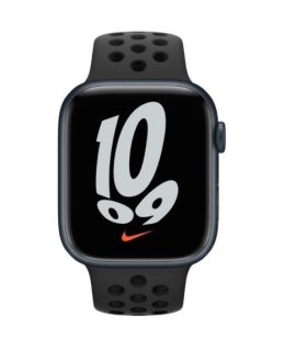 Watch Nike Series 7 GPS, 41mm Koperta z aluminium w kolorze księżycowej poświaty z paskiem sportowym Nike kolor antracyt/czarny 