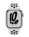 Watch Nike Series 7 GPS, 41mm Koperta z aluminium w kolorze księżycowej poświaty z paskiem sportowym Nike w kolorze czysta platy