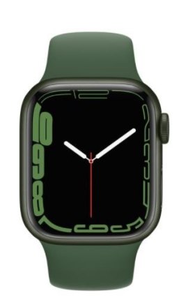 Watch Series 7 GPS, 41mm Koperta z aluminium w kolorze zielonym z paskiem sportowym w kolorze koniczyny - Regular